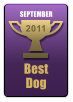 Best Dog 2011 SEPTEMBER